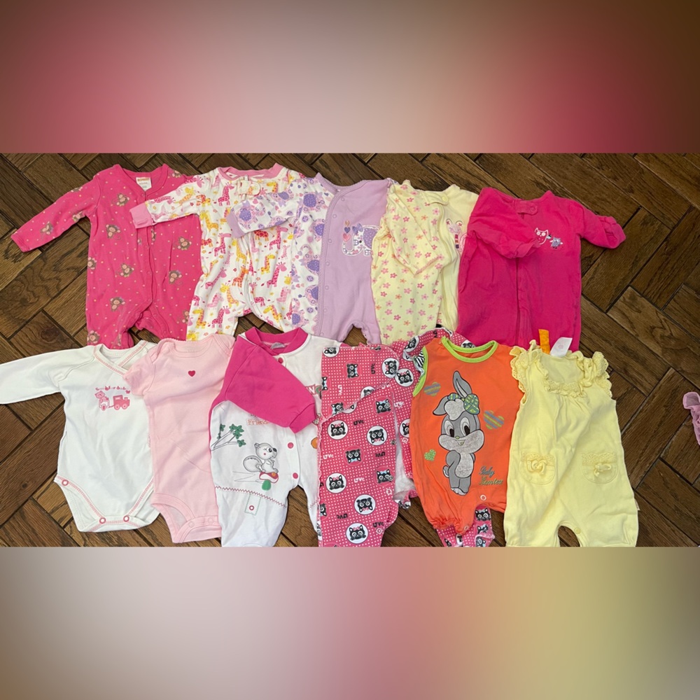 Vibrant Pink and Orange Pajama Sets for Cozy Nights. Lot of 11 pieces